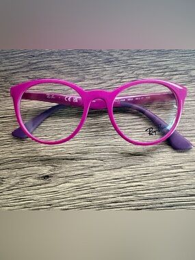 Ray-Ban Kids/Petite Bright Purple Round Eyeglasses